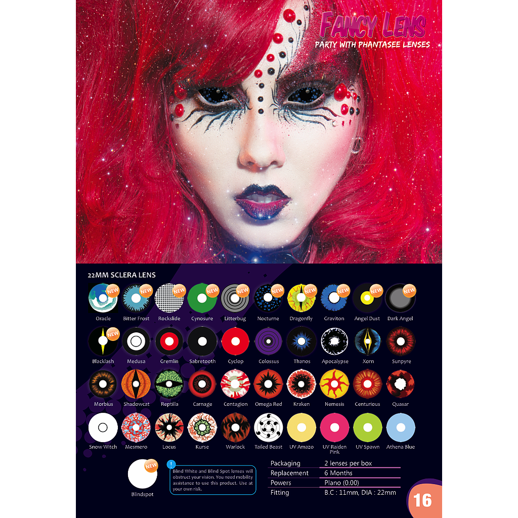 Phantasee Fancy Lens UV 22mm 6 Months